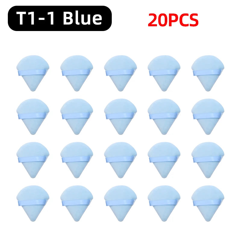 OGEYERO Velvet Triangle Powder Puff Make Up Sponges for Face Eyes Contouring Shadow Seal Cosmetic Foundation Makeup Tool