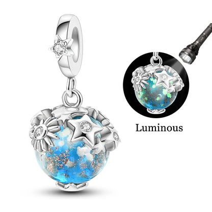 New 925 Sterling Silver Cosmic Star Moon Charms Pendants For Women Fit Original Bracelet DIY Jewelry Gifts