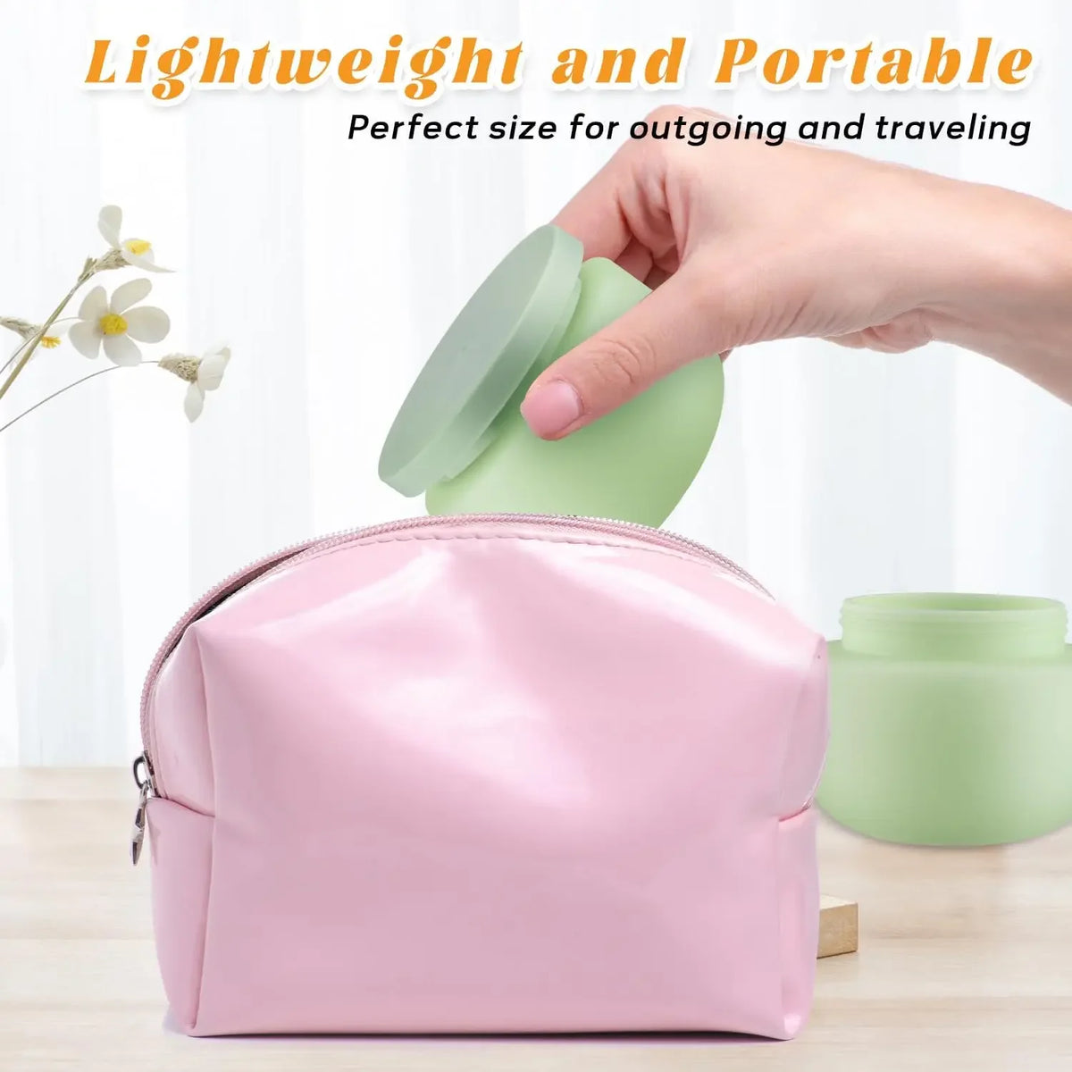 10PCS Round Cosmetic Container Jar with Lids Wide Mouth Soft Slime Jars for Lotion Hand Cream Ointments Refillable Travel Vials