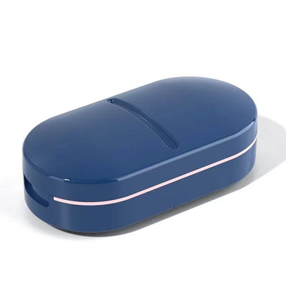 JUSTLANG Weekly 14 Grids 7 Days Pill Box Portable Travel  Cases Organizer Pill Container Storage Tablets Vitamin Medicine