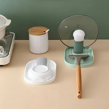 1Pcs Counter Top Shovel Spoon Shelf Patula Rack Pot Lid Rack Shelves Soup Spoon Pad Put Soup Spoon Chopsticks Holder