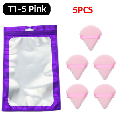 OGEYERO Velvet Triangle Powder Puff Make Up Sponges for Face Eyes Contouring Shadow Seal Cosmetic Foundation Makeup Tool
