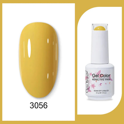 Clou Beaute TPO FREE Nail Gel Polish High Pigment Nail Art Supply Spring Summer Pastal Color Varnish UV Gel Clear Base Top Coat