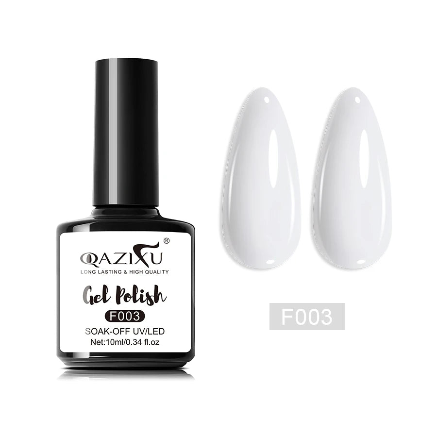 QAZIXU Pink Glitter Nail Gel Semi Permanent Nail Art Soak Off UV LED Nail Salon DIY Nail Salon Gel For Spring & Summer