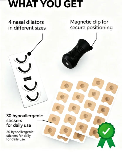 Magnetic Nasal Dilator Anti Snoring Stop Snoring Black Sleep Aid Nose Clip for Men Women
