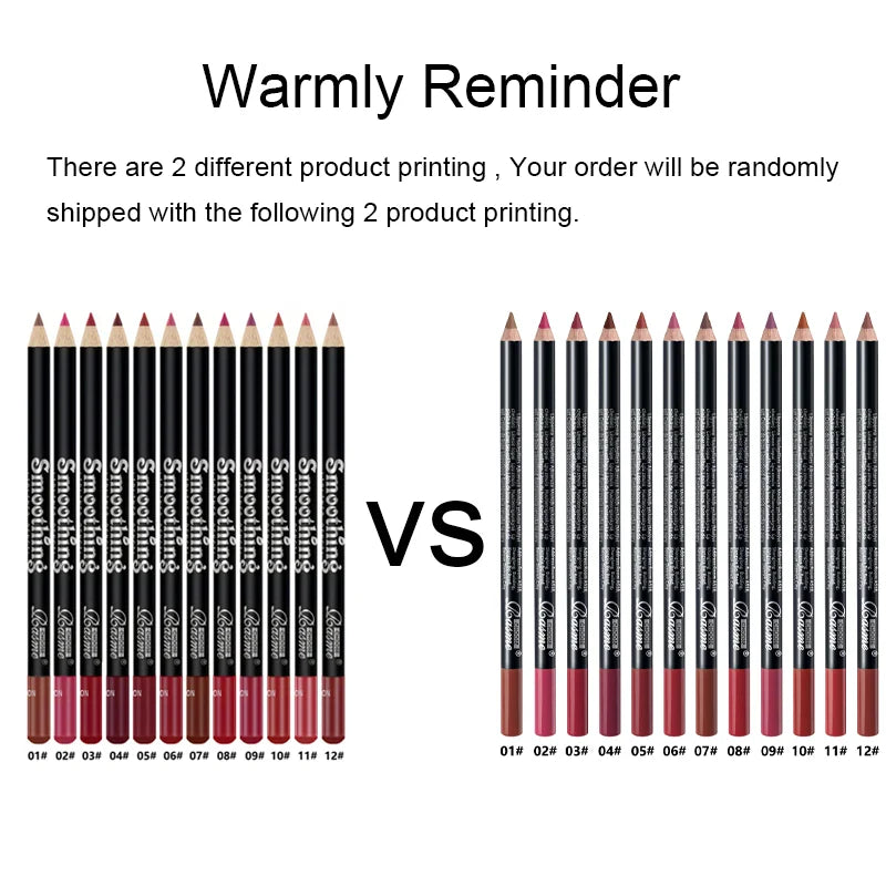12 Pcs Long-Lasting Lipstick Set with Professional Lip Liner Pencil and Matte Lip Gloss for Women Valentine's Day Gifts