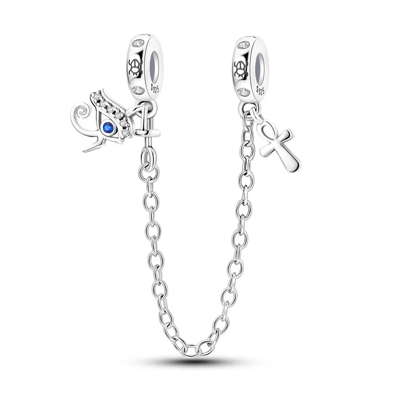 Hot Sales 925 Sterling Silver Charms Beads Devil's Eye Fatima's Hand Cross Beads Fit Original Bracelet Women DIY Jewelry Gifts