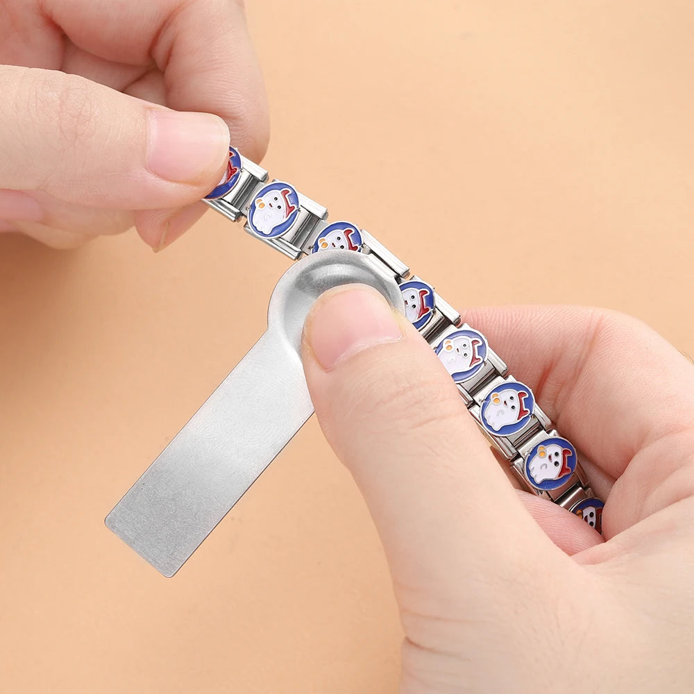 1pcs Italian Charm Bracelet Detaching Tool Opening for Link Chain Stainless Steel Jewelry Handmade Making DIY Tools Equipment