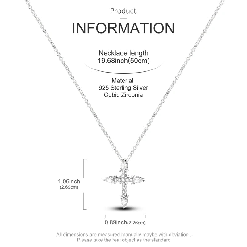 Original 925 Sterling Silver Necklace For Women Pearl Cross Butterfly Turtle Heart Shape Women Necklace Jewelry Gift