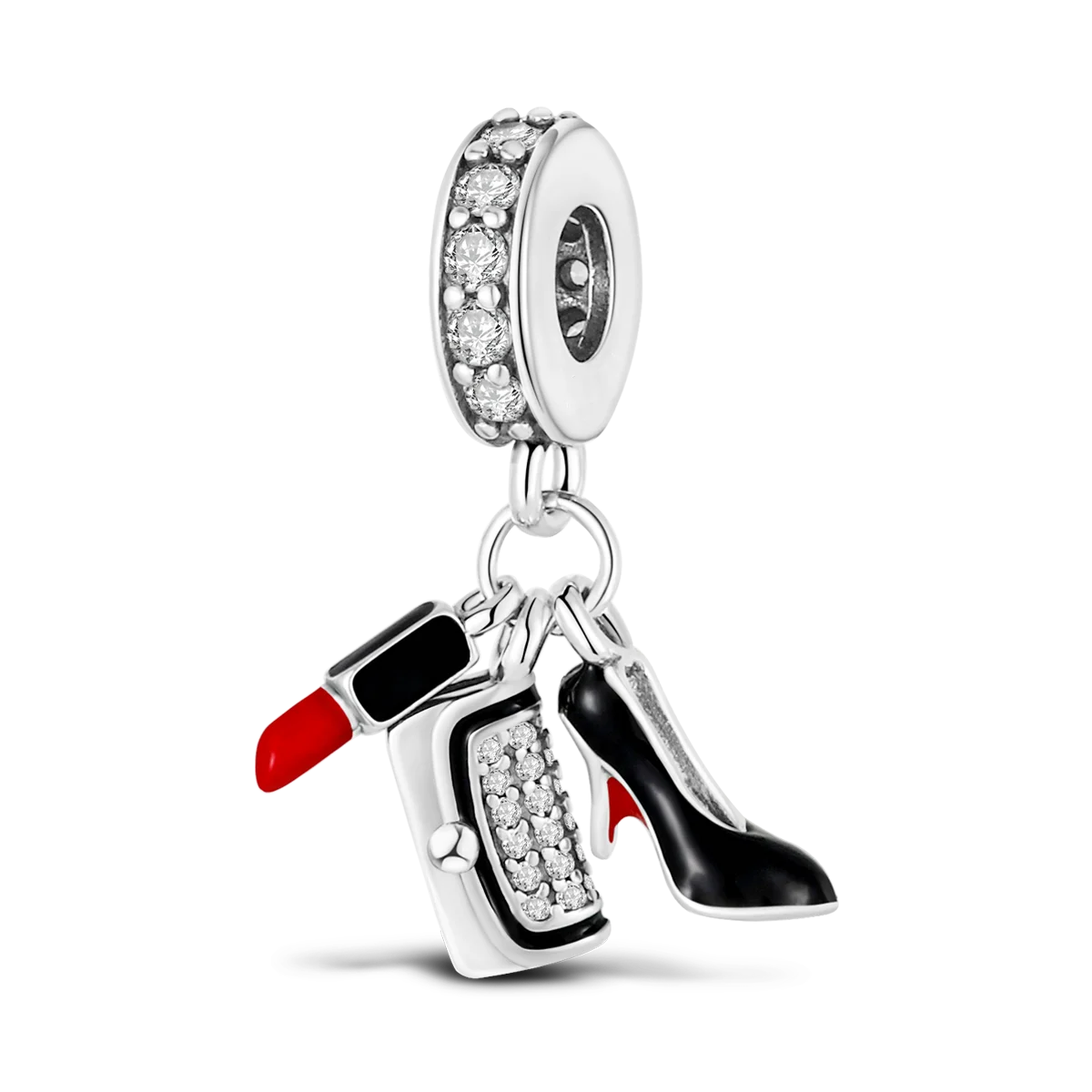 925 Silver Rainbow Flower Dragonfly Charms Dangle Charm Animal Bead Fit Original Bracelet Jewelry DIY