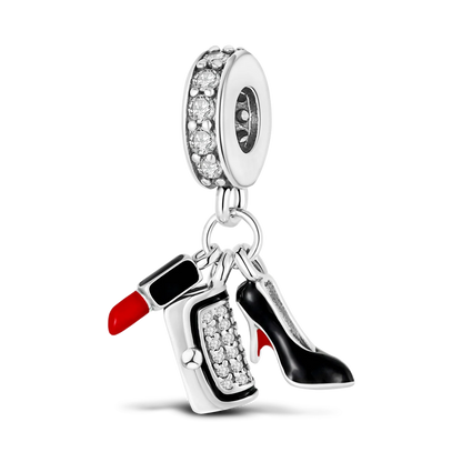 925 Silver Rainbow Flower Dragonfly Charms Dangle Charm Animal Bead Fit Original Bracelet Jewelry DIY