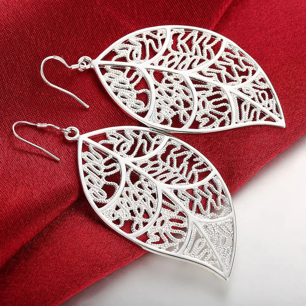 Top Quality 925 Sterling Silver Earrings Simple Round Circle Hoop Earrings For Woman Fashion Wedding Engagement Charm Jewelry
