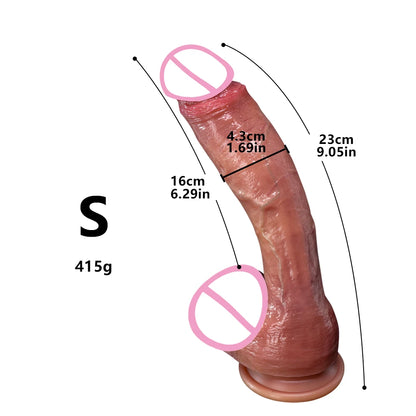 Super Long Skin Dildo Penis Medical Silicone Realistic SexToy For Women Masturbator Makeup Dildo Strapon Suction Cup Dick Adults