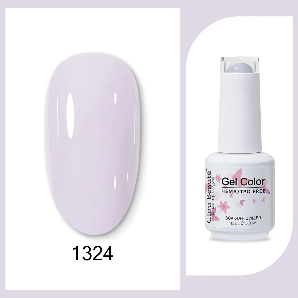 Clou Beaute TPO FREE Nail Gel Polish High Pigment Nail Art Supply Spring Summer Pastal Color Varnish UV Gel Clear Base Top Coat