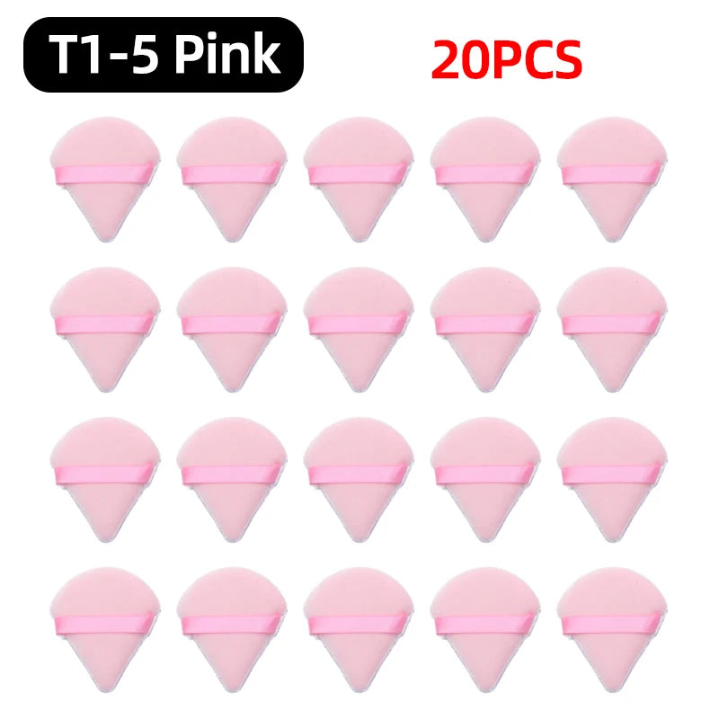 OGEYERO Velvet Triangle Powder Puff Make Up Sponges for Face Eyes Contouring Shadow Seal Cosmetic Foundation Makeup Tool