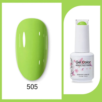 Clou Beaute TPO FREE Nail Gel Polish High Pigment Nail Art Supply Spring Summer Pastal Color Varnish UV Gel Clear Base Top Coat