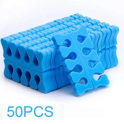 50 Pairs Soft Toe Separators Fingers Foots Nail Art Tools Flexible Heart Design Nail Art Practice Manicure Pedicure Foot Braces