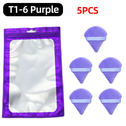 OGEYERO Velvet Triangle Powder Puff Make Up Sponges for Face Eyes Contouring Shadow Seal Cosmetic Foundation Makeup Tool