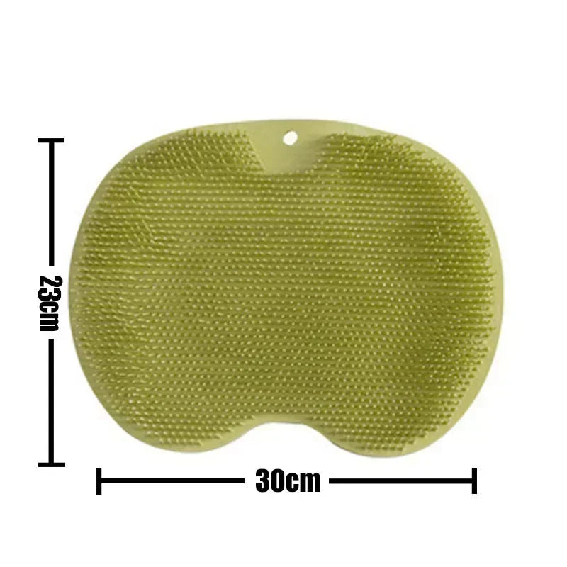 Exfoliating Foot Brush and Back Scrubber Anti-Slip Suction Cup - Deep Cleansing and Exfoliating Tool for Body Dirt Removal