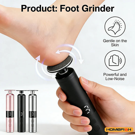 Electric Callus Remover with 3 Speeds & LCD Display, Fast Charging for Home Foot & Hand Care