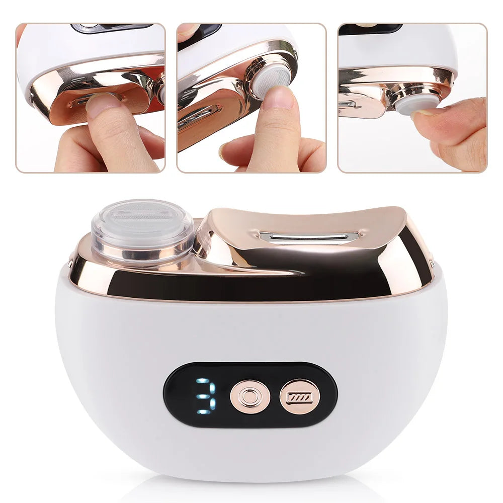 Electric Nail Clippers Automatic Anicure Trimmer With Light Adult Baby Fingernail Toe Scissors Pedicure Polishing Nails Cutter