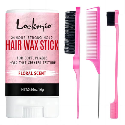 Professional Styling Wax for Women Anti-frizz Pomade Smoothing Broken Back Hair Mud Messy Hairs Control Wax Rod for Natural Wigs