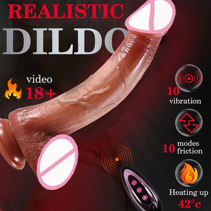 Dildo - 1pc Lovelily 9-Inch Realistic Vibrating Dildo with Remote Control, Multiple Modes, USB Rechargeable Battery, Liquid Silicone Material - Ideal for Men, Women, And Couples, Vibrating Dildo|Realistic Texture|Remote Contr