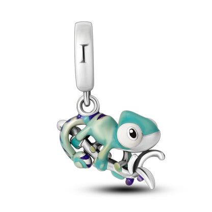 925 Silver Rainbow Flower Dragonfly Charms Dangle Charm Animal Bead Fit Original Bracelet Jewelry DIY