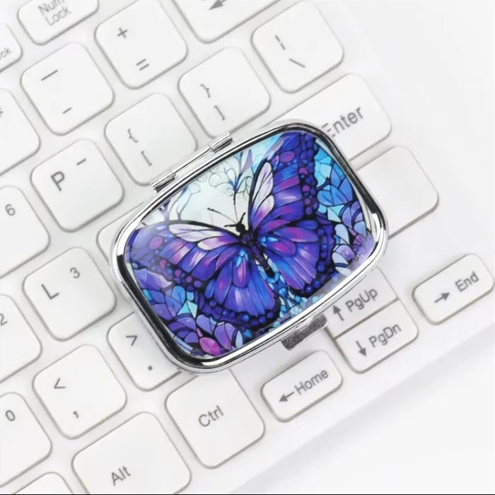 Travel Cases Lovely Colored Medicine Metal Jewelry Organizers Household Holder Iron Cabinet Small Pill Container