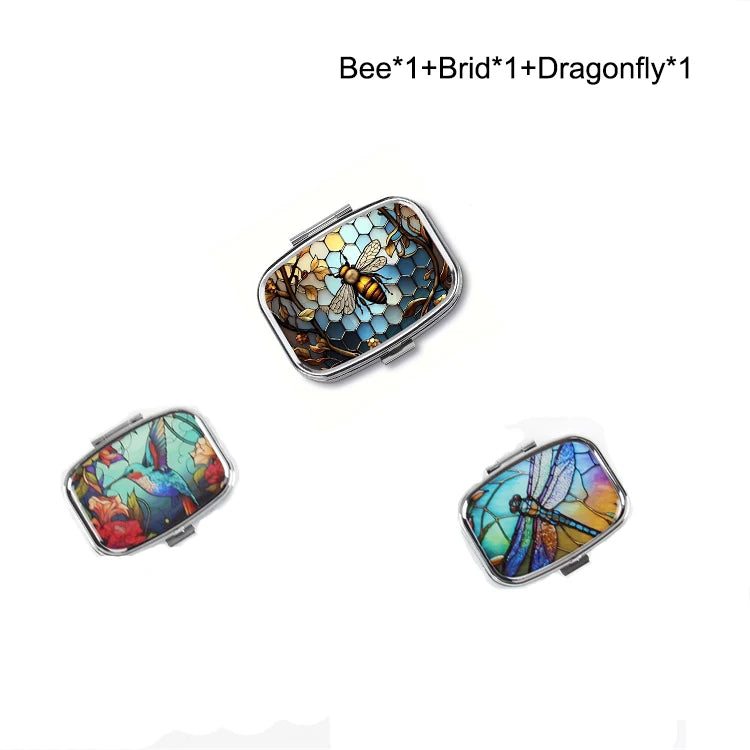 Travel Cases Lovely Colored Medicine Metal Jewelry Organizers Household Holder Iron Cabinet Small Pill Container