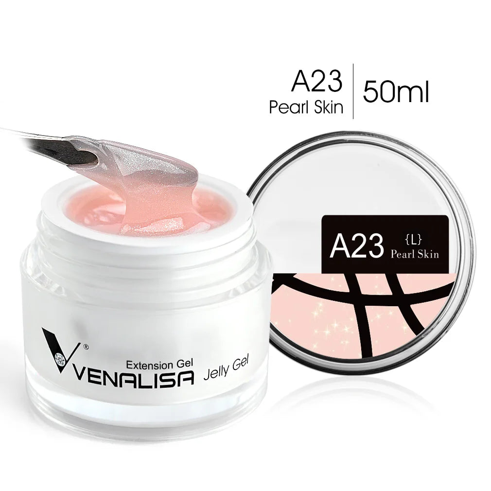 VENALISA Clear Color Extension Gel Pearl Glittle Gel Canni Supply Camouflage Fasting Jelly Nail Gel Self Leveling Acrylic Gel
