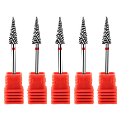 Tip Tungsten Carbid Nail Drill Bits Electric Manicure Drill Accessory Milling Cutters for Nail Gel Polish Remover Nail Tools