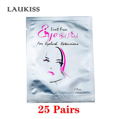 25/50/100Pairs Eye Patches Under Eyelash Pads for Building Paper Patches Lint Free Stickers for False Eyelashes LAUKISS