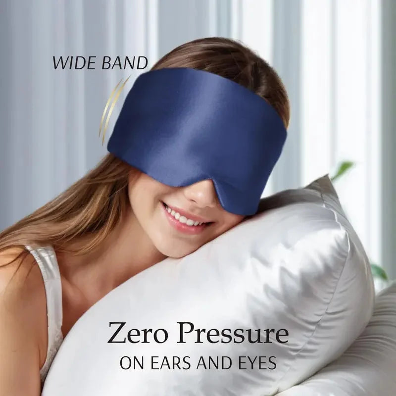 Mulberry Silk Light Blocking Sleep Eyemask Soft Padded Travel Eyeshade Comfort Sleeping Aid For Home Trip