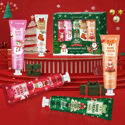 Christmas Gift 5/Box Hand Cream Set, Cream Texture, Hand Cream Travel Pack, Durable Moisturizer-30g/Piece Gift for Women