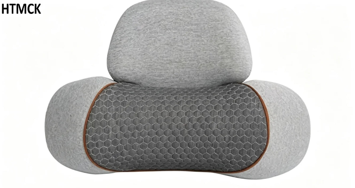 Portable U-Shape Cervical Massage Cushion Heat Vibration Neck Pillow for Travel Office Pain Relief