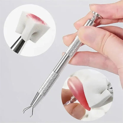 LINMANDA 200/50PCS Nail Sponge Sponge with Grab Pen and Sponge Grab Clip Set Nail Gradient Color Nail Tool Accessories