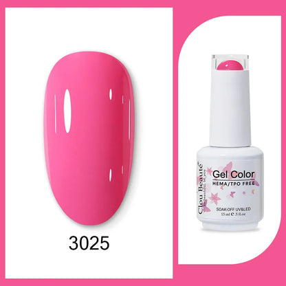 Clou Beaute TPO FREE Nail Gel Polish High Pigment Nail Art Supply Spring Summer Pastal Color Varnish UV Gel Clear Base Top Coat