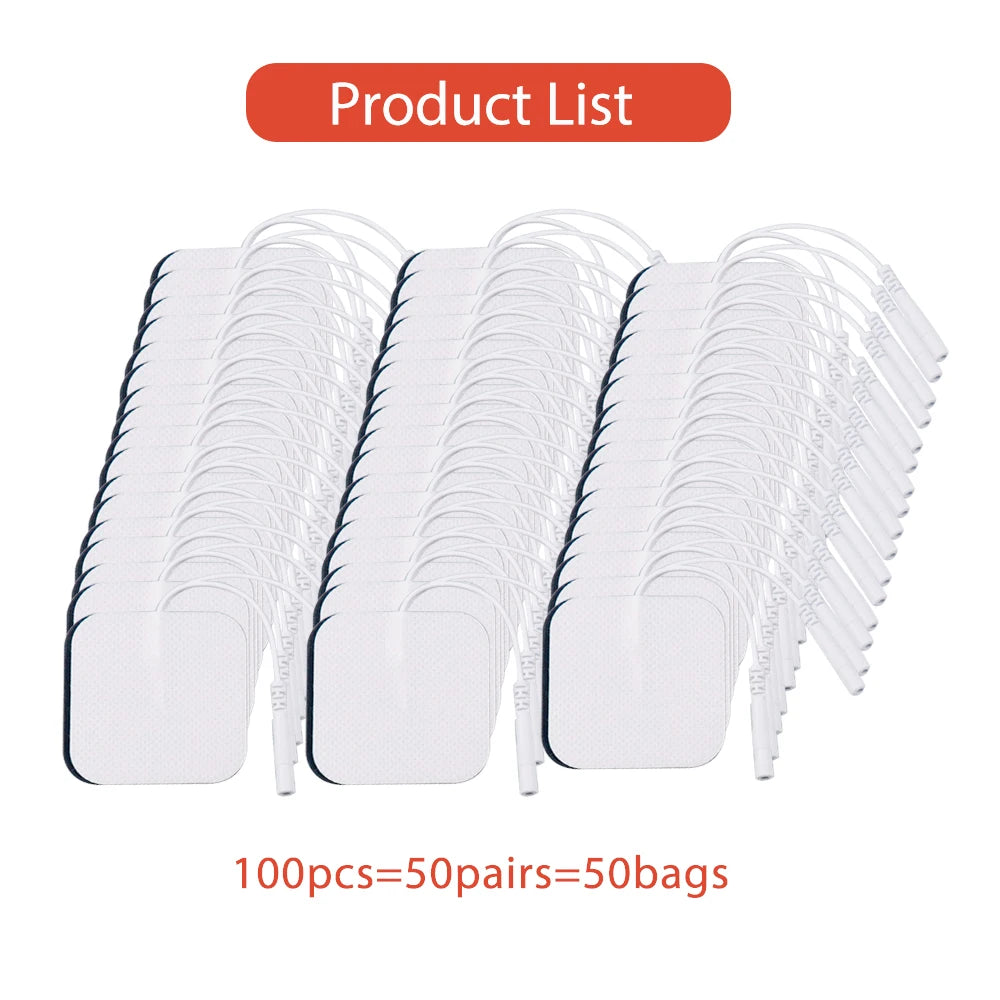 5x5cm EMS Muscle Stimulator Electrode Pads TENS Unit Gel Patches Electric Low Frequency Massage Machine Replacement Pad