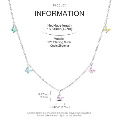 Original 925 Sterling Silver Necklace For Women Pearl Cross Butterfly Turtle Heart Shape Women Necklace Jewelry Gift