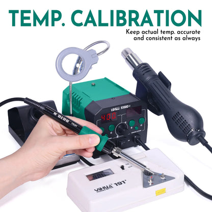 YIHUA 938BD-II 740W Hot Air Gun Rework Station Soldering Iron Solder Station with LED Lamp