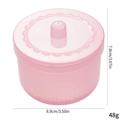 Nail Drill Bits Disinfection Box Double Layer Filtration Cleaning Box Manicure Storage Case Nail Brush Cleaning Container