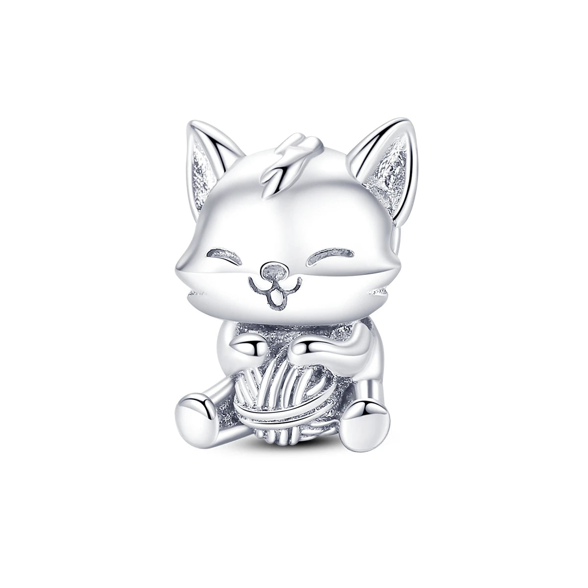 Original Charms 925 Silver Cute Animals Cat Bear Bead For Silver Bracelet Diy Fahsion Jewelry