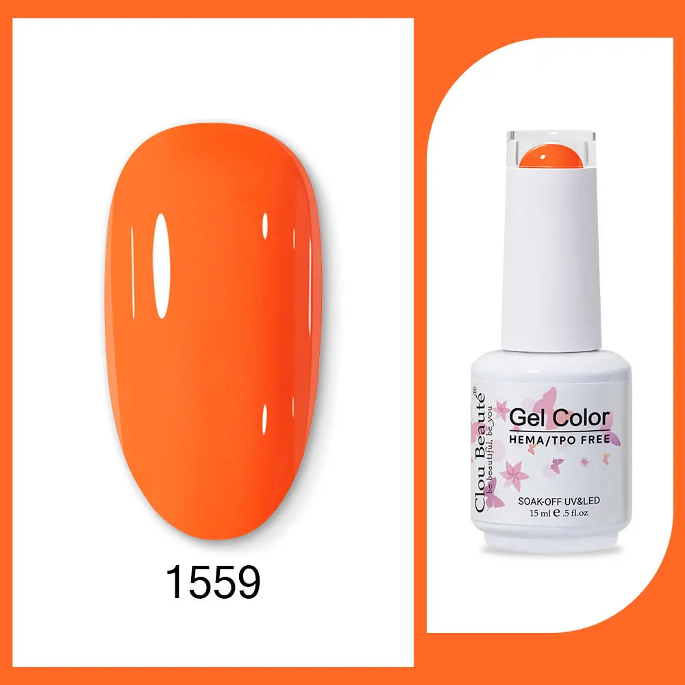 Clou Beaute TPO FREE Nail Gel Polish High Pigment Nail Art Supply Spring Summer Pastal Color Varnish UV Gel Clear Base Top Coat
