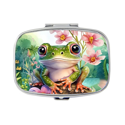 Travel Cases Lovely Colored Medicine Metal Jewelry Organizers Household Holder Iron Cabinet Small Pill Container