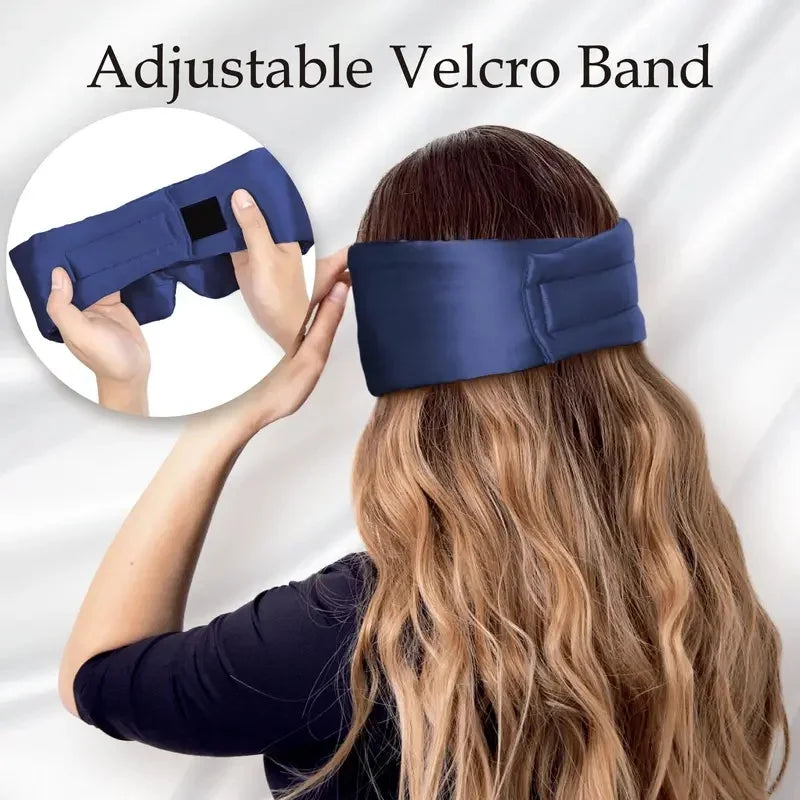 Mulberry Silk Light Blocking Sleep Eyemask Soft Padded Travel Eyeshade Comfort Sleeping Aid For Home Trip