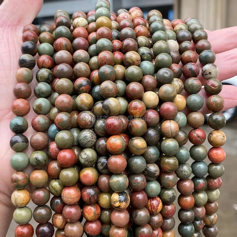Natural Stone Golden Obsidian Bead Irisation Round Loose Spacer 4 6 8 10 12mm For Jewelry Making Diy Bracelet Necklace Accessory
