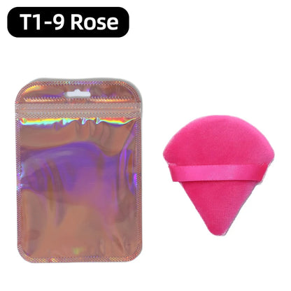 OGEYERO Velvet Triangle Powder Puff Make Up Sponges for Face Eyes Contouring Shadow Seal Cosmetic Foundation Makeup Tool
