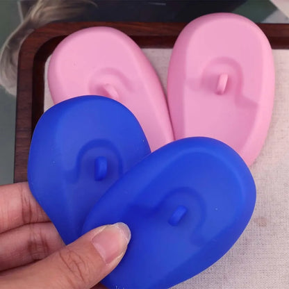 Silicone Ear Cover Hair Coloring Dyeing Ear Protector Waterproof Shower Ear Shield 2 PCS Earmuffs Caps Salon Styling Accessories