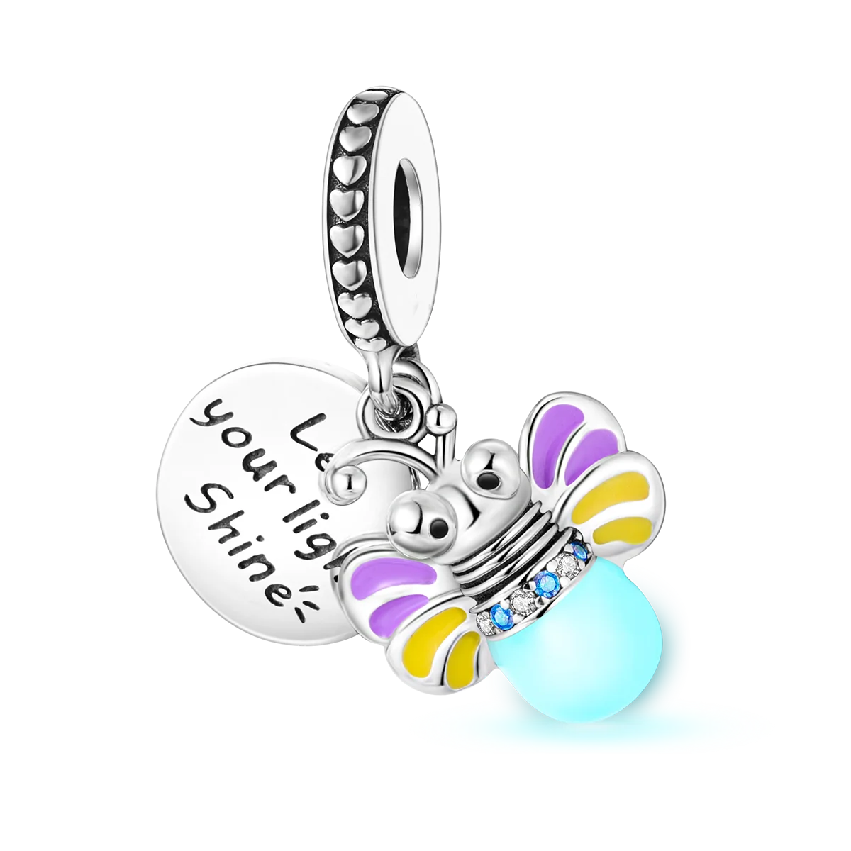 925 Silver Rainbow Flower Dragonfly Charms Dangle Charm Animal Bead Fit Original Bracelet Jewelry DIY